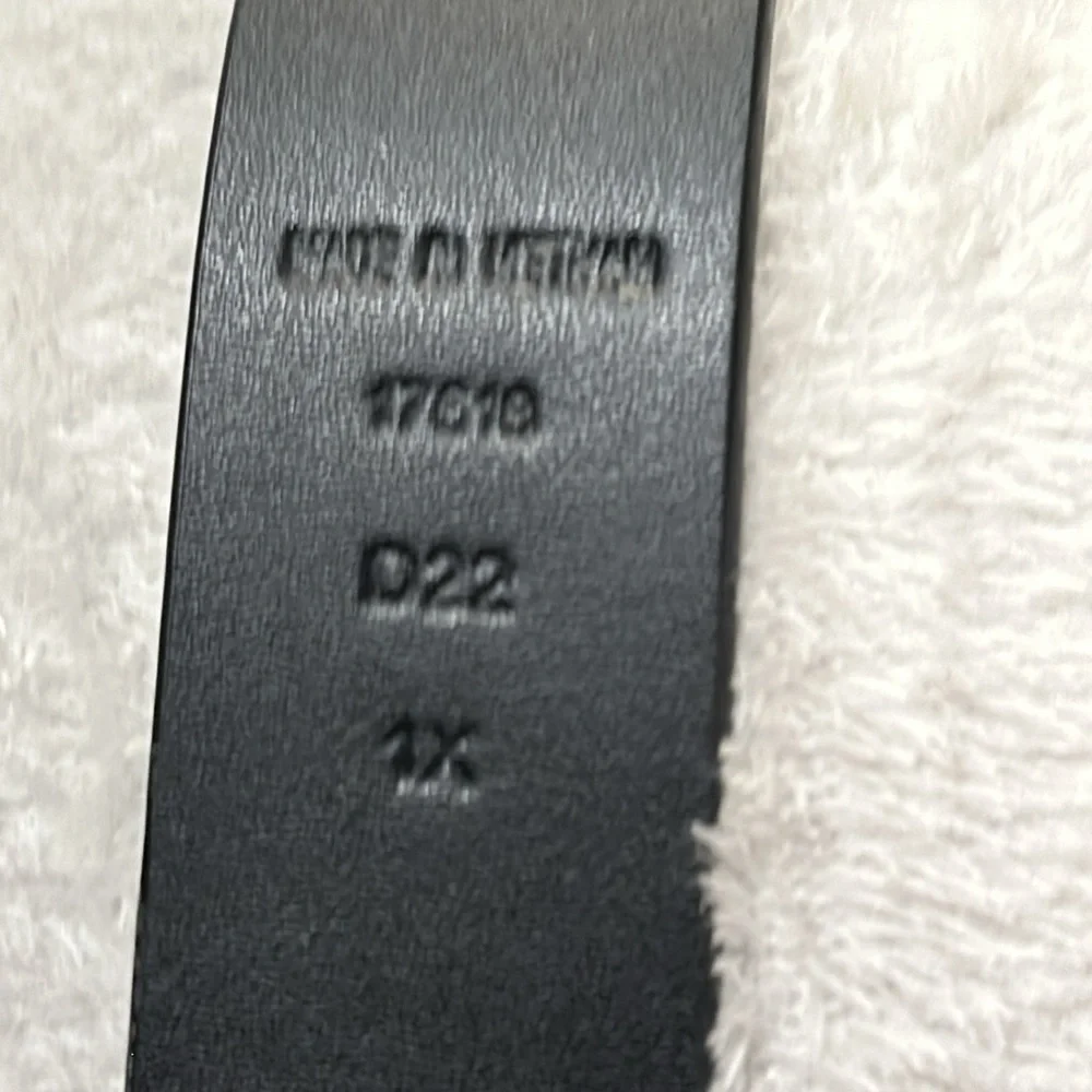 Beautiful Lauren Ralph Lauren Black Leather Belt, Western Motif Silver Buckle 1X